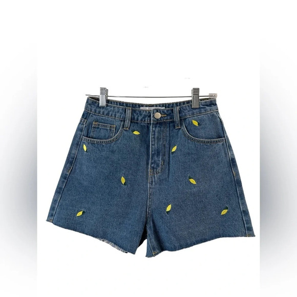 High waisted denim shorts - Picture 1 of 4